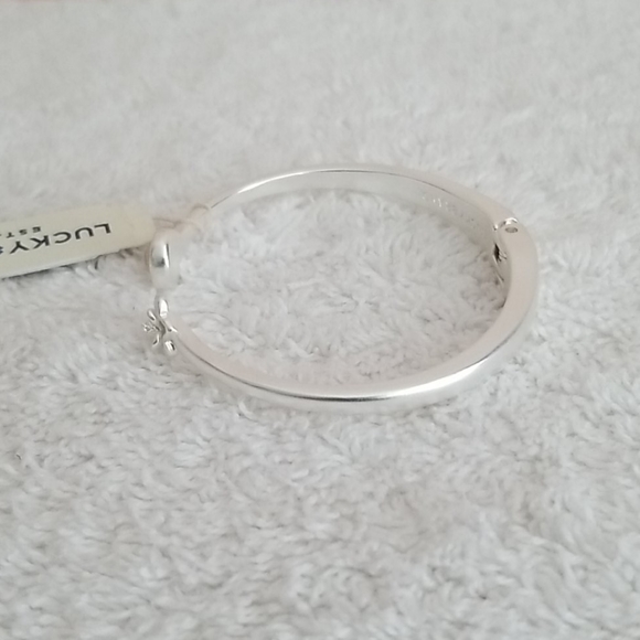 New Lucky Brand Flower & Stone Cuff Bracelet - Picture 3 of 6